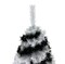 Tree Buddees Black and White Swirl Halloween Tree - Unique Christmas Tree 4 Feet Tall Decoration
